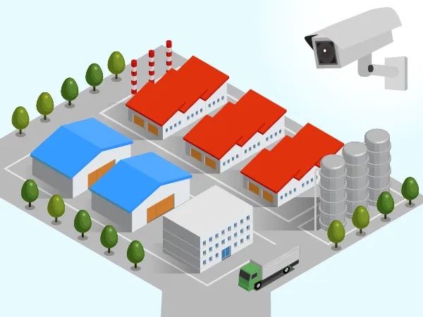 工場の周辺確認イメージ